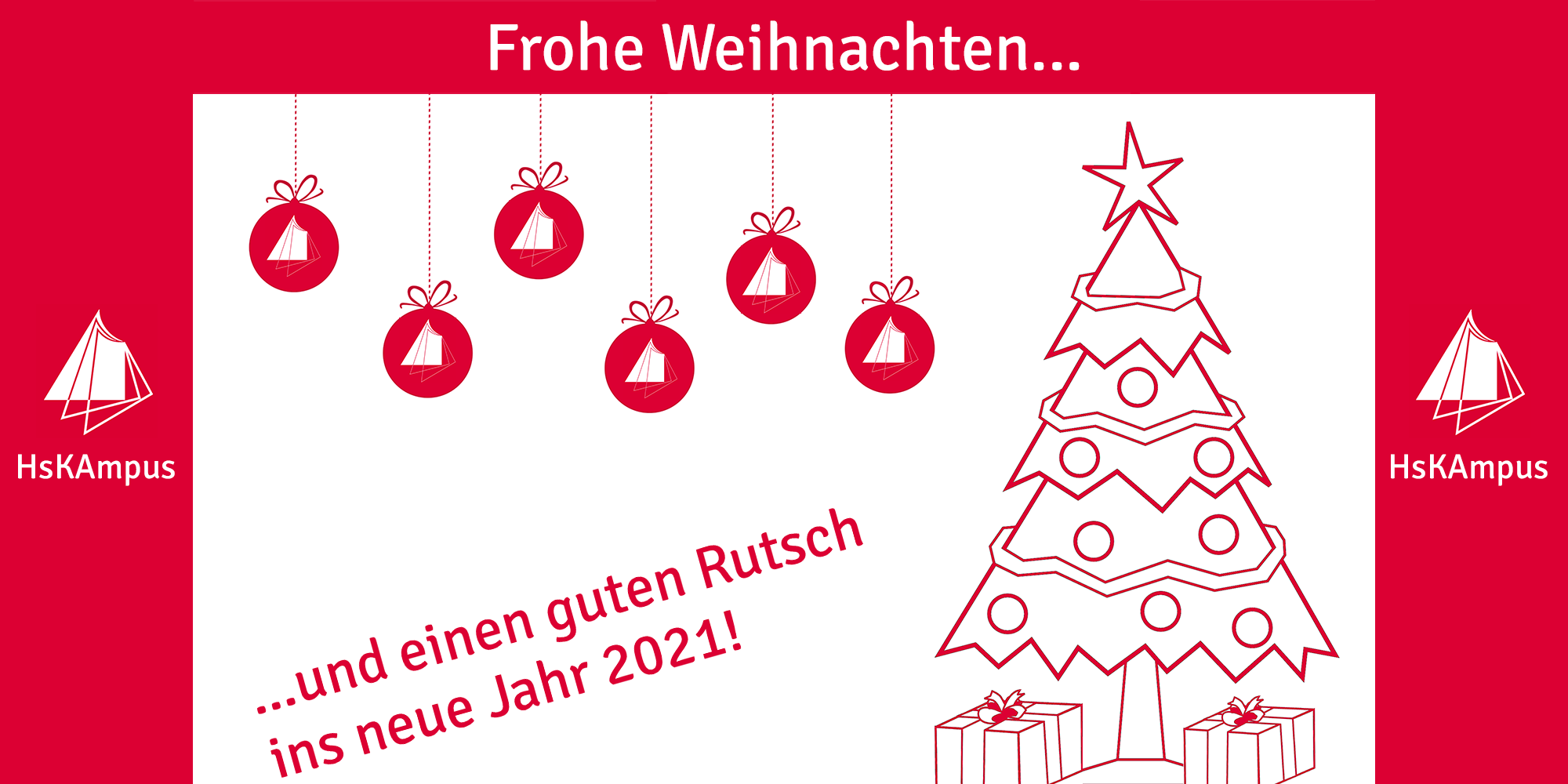 Frohe Weihnachten und einen guten Rutsch ins neue Jahr!