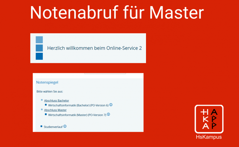 Notenabruf für bestimmte Master-Studis zur Zeit nicht möglich
