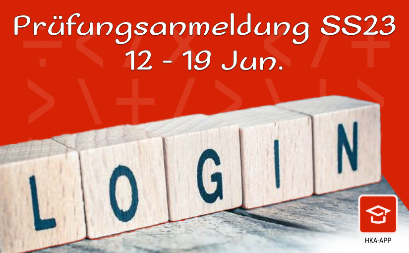 Prüfungsanmeldung SS23