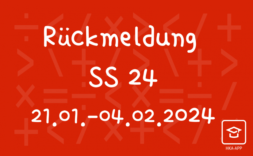 Rückmeldung SS 24