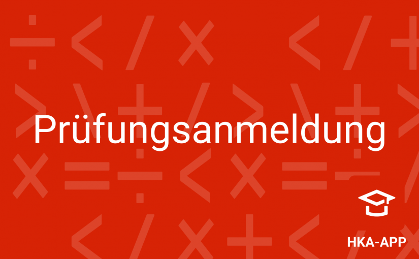 Prüfungsanmeldung SS24