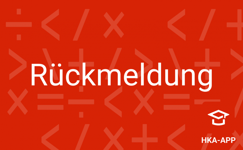 Rückmeldung für das WS 24/25