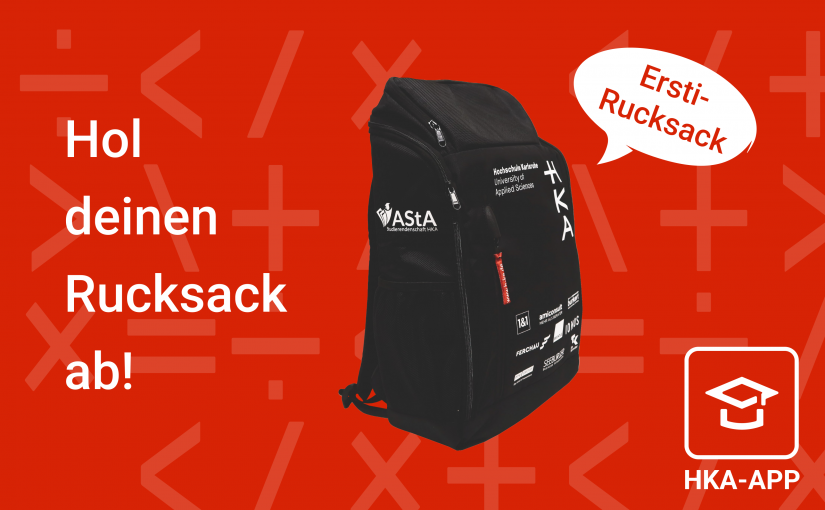 Geschenk zum Studienstart WiSe 24/25 – Ersti-Rucksack